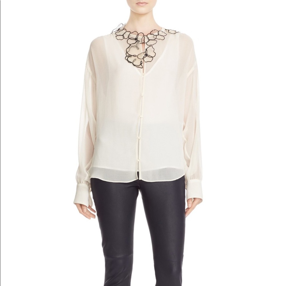 Brand new see by Chloe floral paisley tie neck